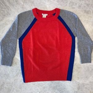 Club Monaco 3/4 Length Sleeve Color Block Sweater